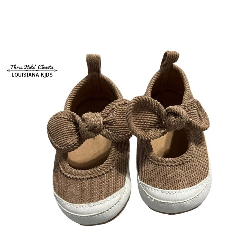 Old Navy 6-12m Mary Jane Bow Crib Shoes